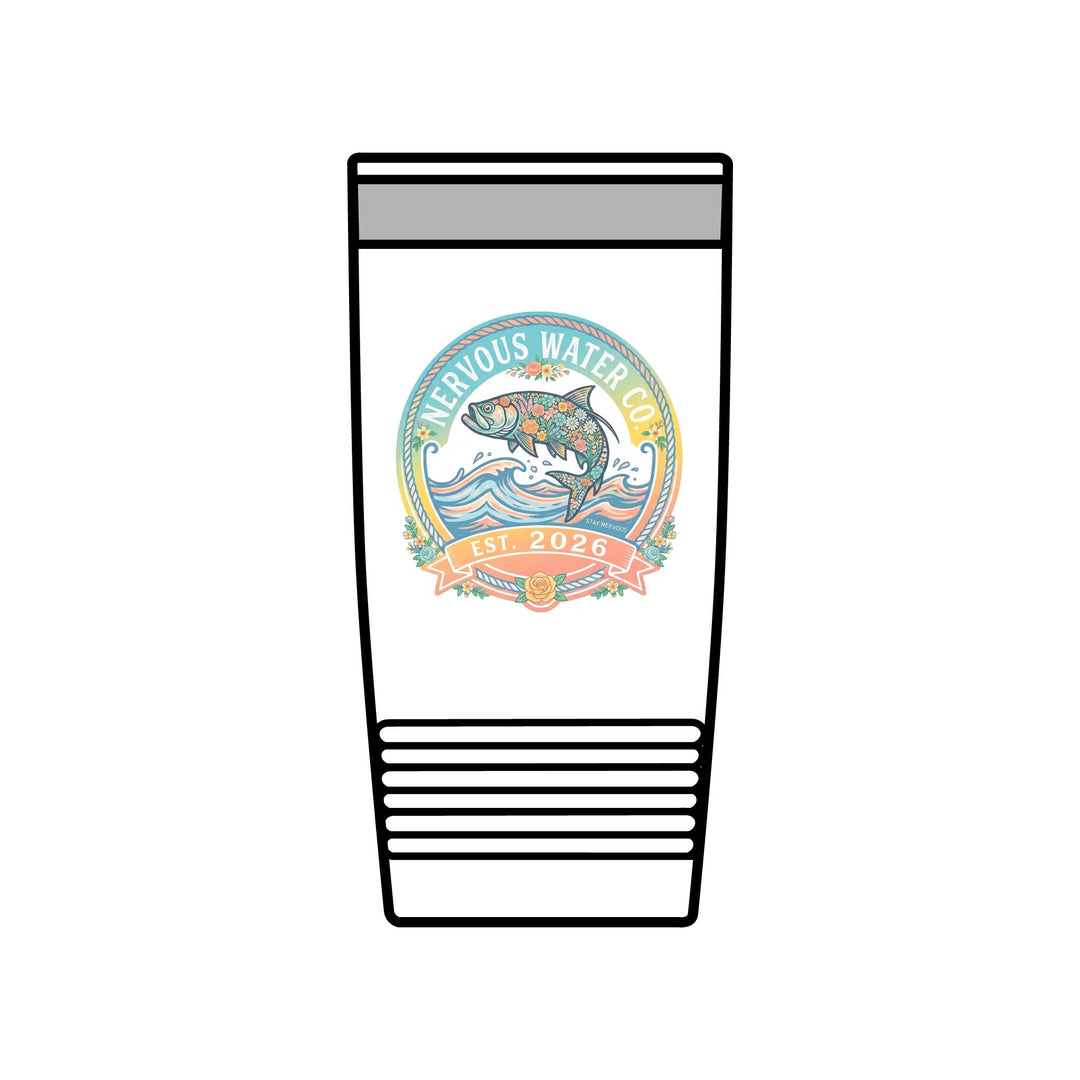 Floral Trout Travel Cup