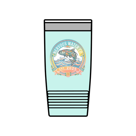 Floral Trout Travel Cup