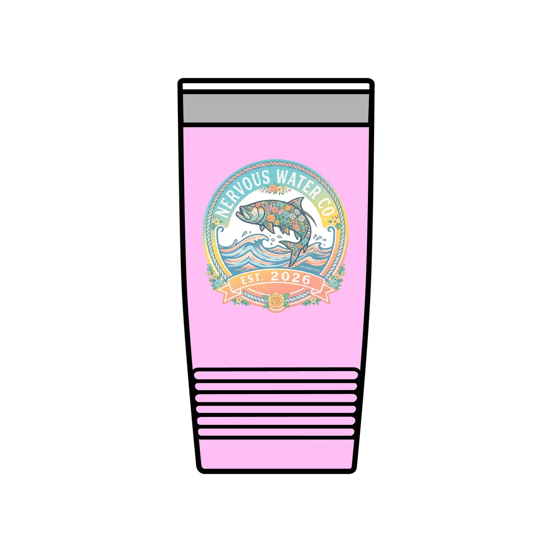 Floral Trout Travel Cup