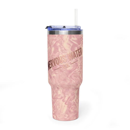 Pink Marble Tumbler - Nervous Water Company