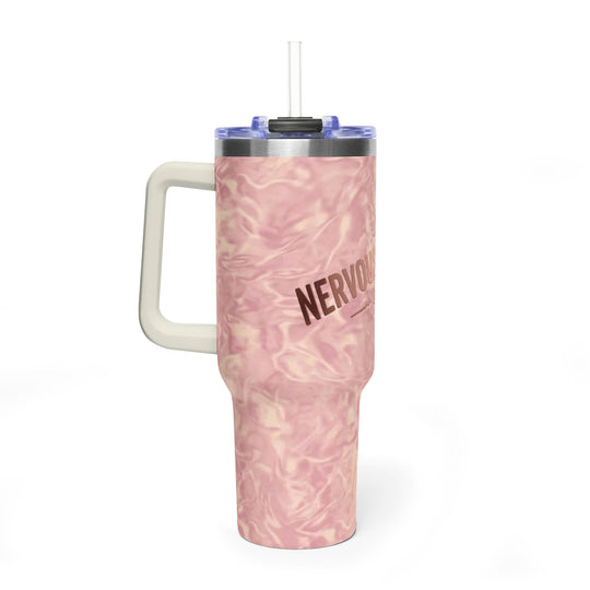 Pink Marble Tumbler - Nervous Water Company
