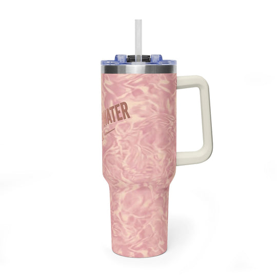 Pink Marble Tumbler - Nervous Water Company