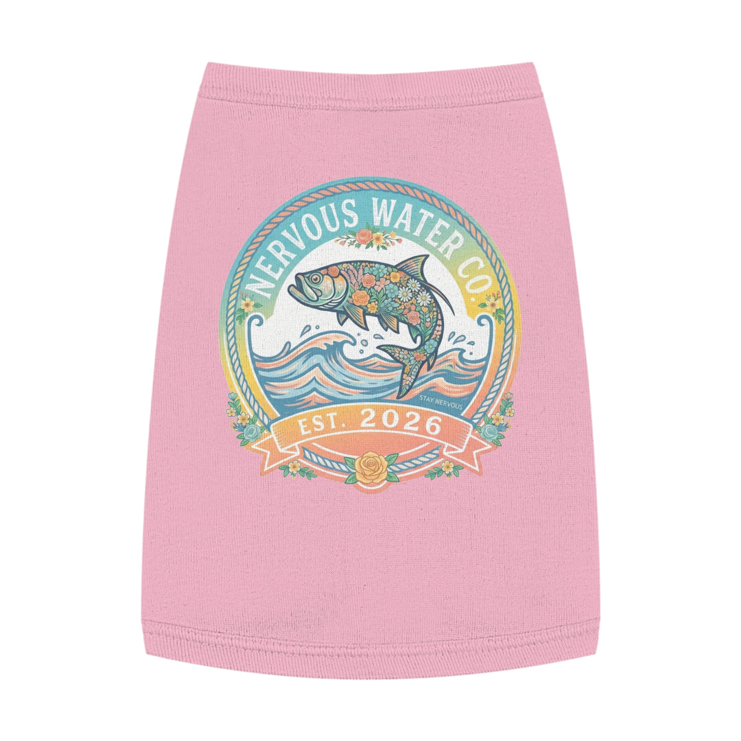 The Floral Tarpon Pet Tank Top
